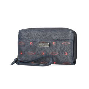 On The Double Zip Around Vegan Leather Rfid Clutch Wallet With :>